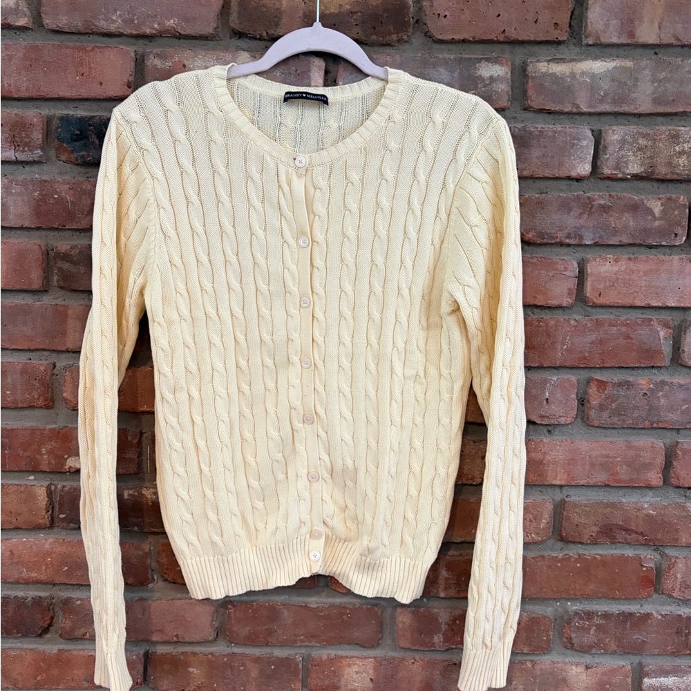 Brandy Melville Cable Knit Button-Up Sweater Cardigan - OS
